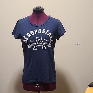 Aeropostale Navy Blue Graphic Tee